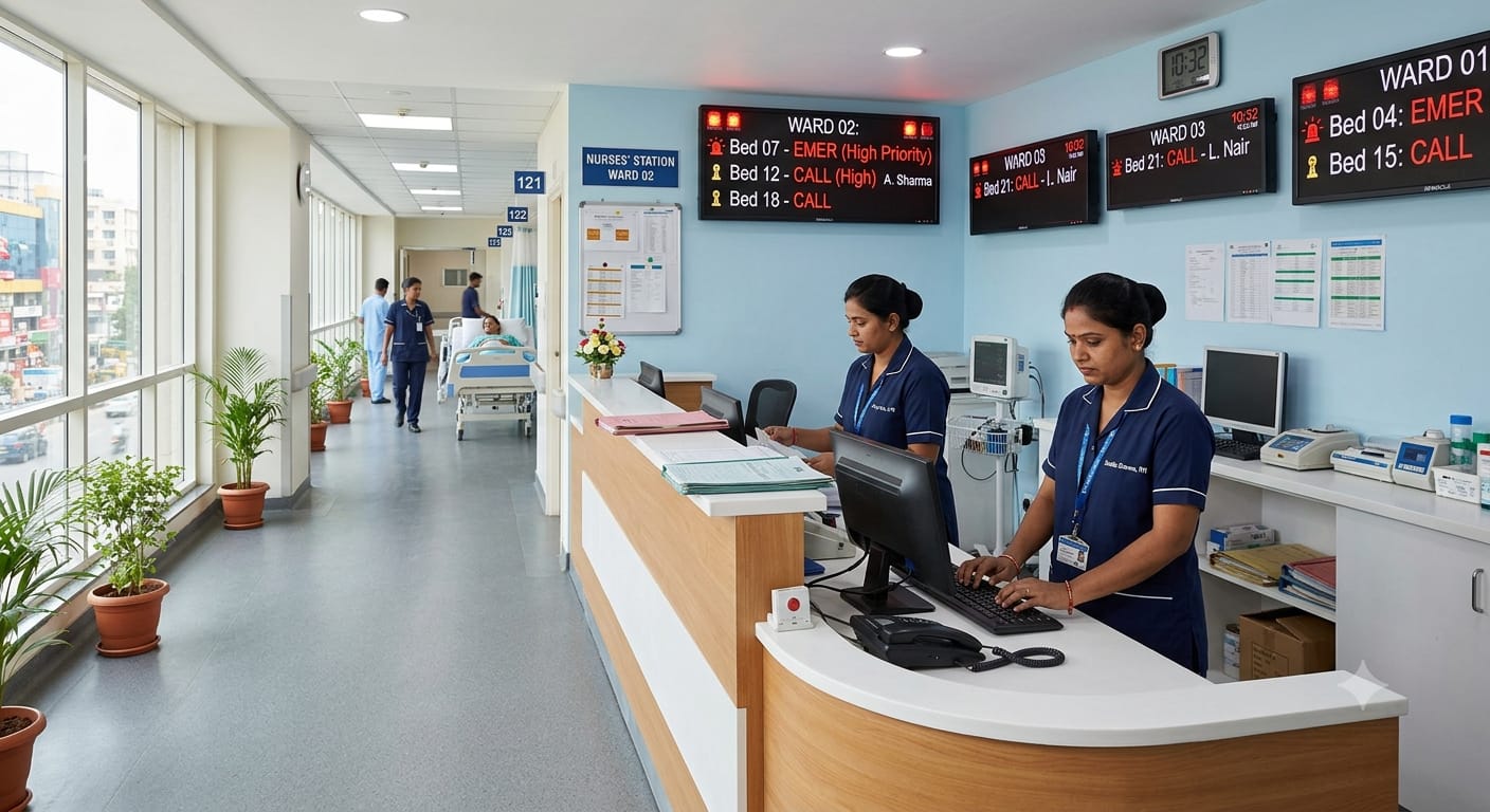 Best Nurse Call System for 100-Bed Hospitals in India