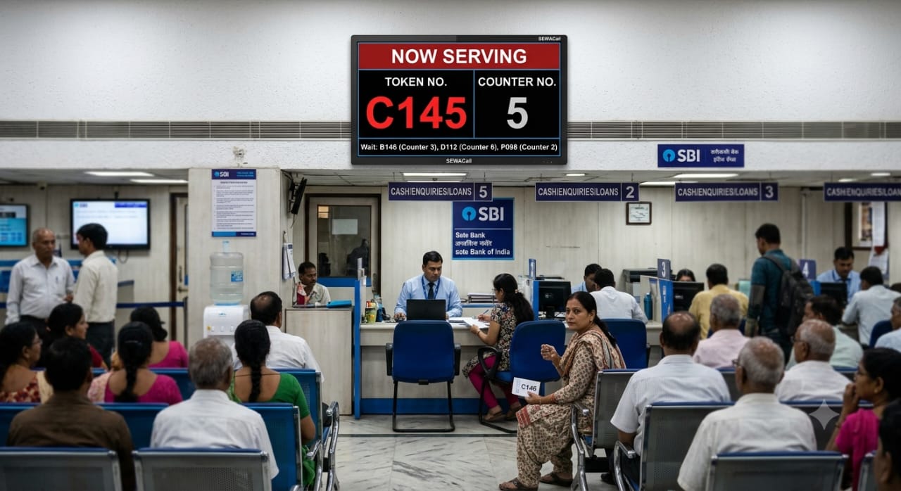 Best Token Display System for Bank Branches in India